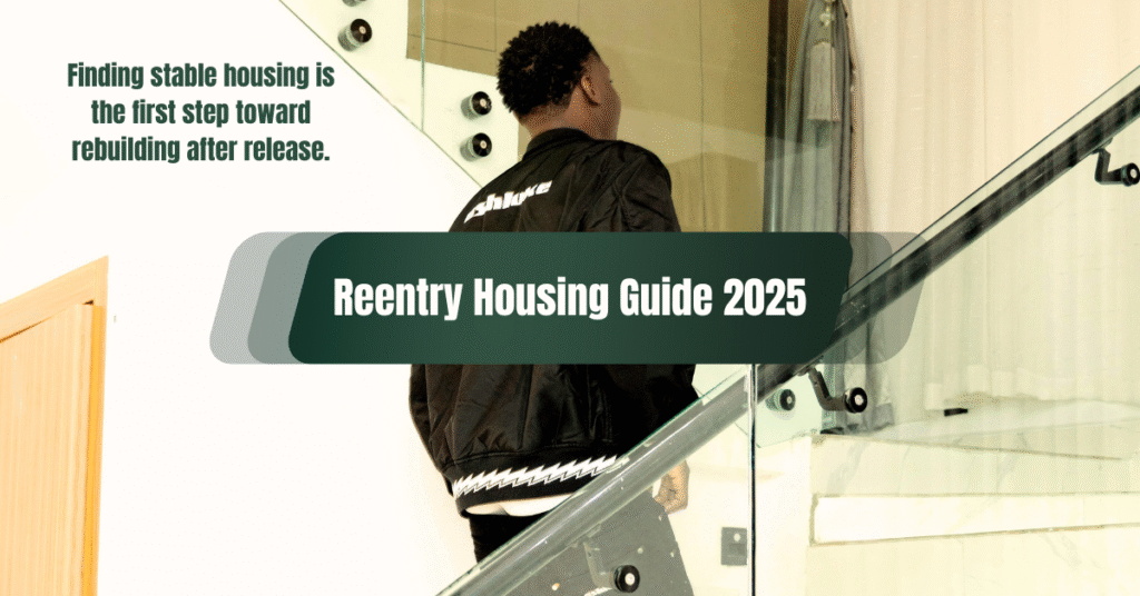 person with keys entering reentry housing home